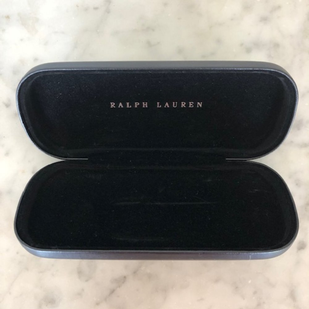 RALPH LAUREN Black Hard Clamshell Glass Case